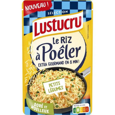 LUSTUCRU Riz A Poêler Légumes 8 min 375g