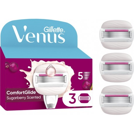 GILLETTE Lames de rasoir Pour Femme Pro ComfortGlide Sugarberry Scented Venus lot de 3 recharges de lames de rasoir
