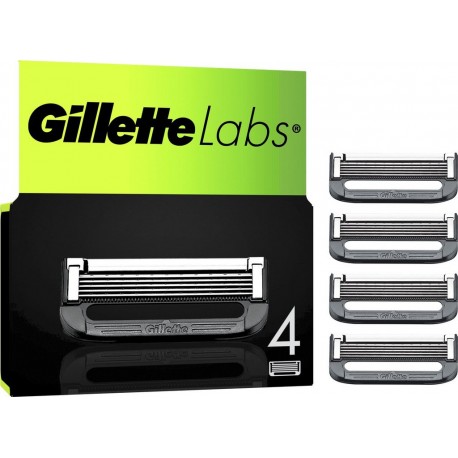 GILLETTE Lames de rasoir Labs Exfoliantes 4 recharges de lames