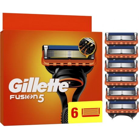 GILLETTE Lames de rasoir Pour Homme Fusion 5 6 recharges