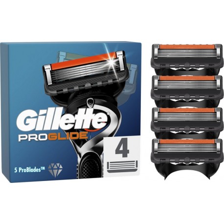 GILLETTE Lame de rasoir Pour Homme Proglide 4 recharges de rasoir