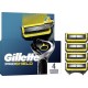 GILLETTE Lames de rasoir Pour Homme Proshield 4 recharges de rasoir