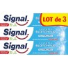 SIGNAL Dentifrice Système Blancheur Eclat Brillance 1 semaine lot de 3 tubes de 75ml