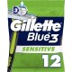 GILLETTE Rasoir Jetable Pour Homme Peau Sensible Blue 3 12 rasoirs jetables