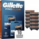 GILLETTE Lames de rasoir Pour Homme ProGlide lot de 2 paquets de 6 lames