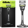 GILLETTE Rasoir Avec Barre Exfoliante Pour Homme 2 Recharges Labs Silver le rasoir