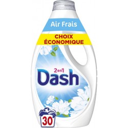 DASH Lessive liquide Air Frais Et Fleurs Blanches le bidon de 1350ml