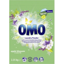 OMO Lessive en poudre Apple Blossom pack de 2.25Kg