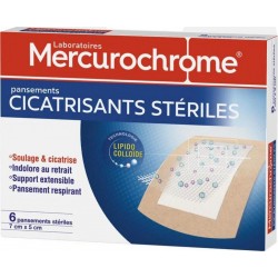 Mercurochrome PANSEMENTS CICATRISANTS STERILES x6