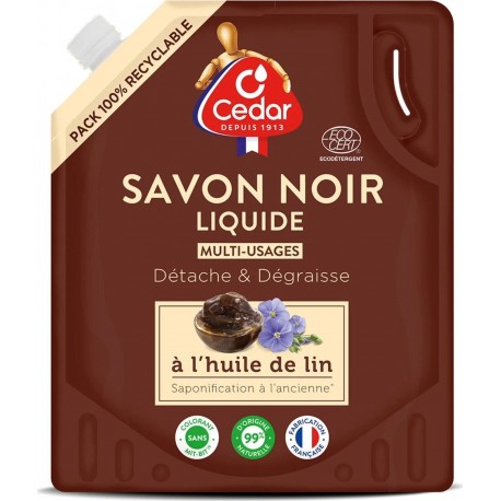 O'CEDAR SAVON NOIR LIQUIDE ECOPACK 1,4L