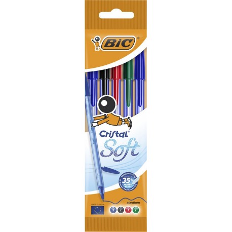 BIC CRISTAL SOFT AST X 5