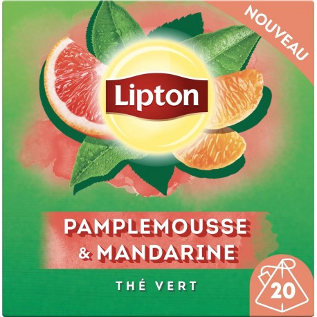 LIPTON THE VERT PAMPLEMOUSSE MANDARINE x20