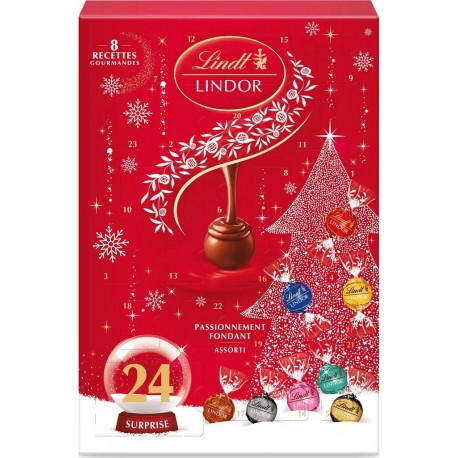 LINDT Calendrier de l'Avent Adultes Chocolat Lindor 312g