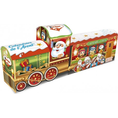 KINDER Calendrier de l'Avent Enfants Chocolat au Lait Train 226g