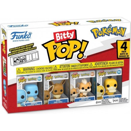 FUNKO Pack 4 figurines Bitty POP! Pokémon Carapuce