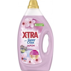 SUPER CROIX Lessive liquide Fleur de cerisier et Thé vert