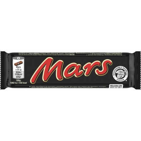 MARS Barre chocolatée Lait Caramel Nougat