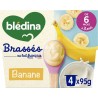 BLEDINA Yaourts brassés bébé Banane de 6 mois à 3 ans