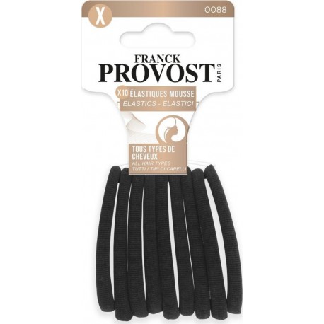 FRANCK PROVOST Elastiques à Cheveux Mousse Noir