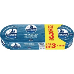 PETIT NAVIRE Thon entier au naturel 3x112g 336g