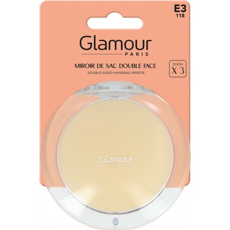 GLAMOUR PARIS Miroir de Sac Double Face l'unité