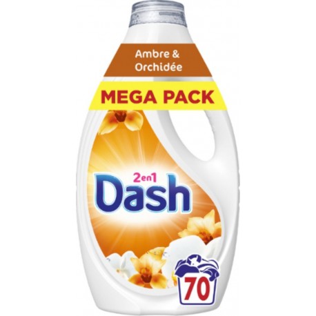 DASH Lessive Liquide 2en1 Ambre & Orchidée