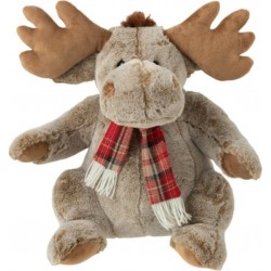 PARIS PRIX Peluche Renne écharpe 38cm Marron
