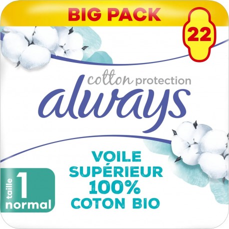 ALWAYS X22 SER BIO COT NRML PLUS