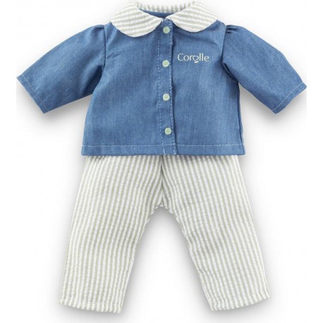 COROLLE MC ENSEMBLE BLOUSE & PANTALON RAYE