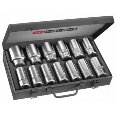 Facom COFFRET Facom DOUILLE 3/4 - 6 PANS LONGUES DE 22 A 42MM K.405E