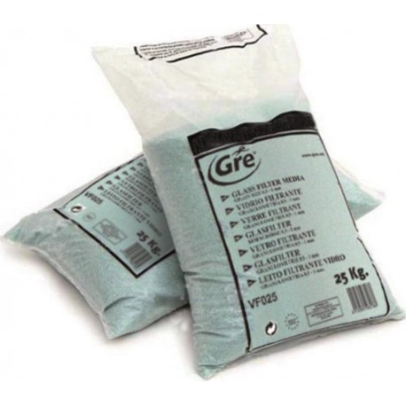 Gré Verre Filtrant VF025 pour Piscine 25Kg