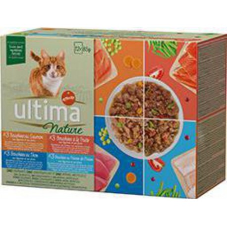 Ultima bouchées pour chat poisson 12x85g 1020g
