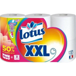 Lotus XXL Blanc x6 rouleaux (lot de 3)