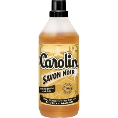 Carolin Savon Noir Glycérine Et Huile De Lin 1L (lot de 3)