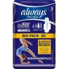 Always Ultra Nuit Serviettes Hygiéniques Taille 3 Big Pack x20 (lot de 2)