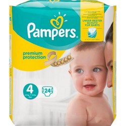 Pampers Couches Premium Taille 4 8-16Kg x24 (lot de 2)