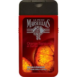 Le Petit Marseillais Douche Homme Orange Sanguine & Safran Corps Visage Cheveux 250ml (lot de 4)