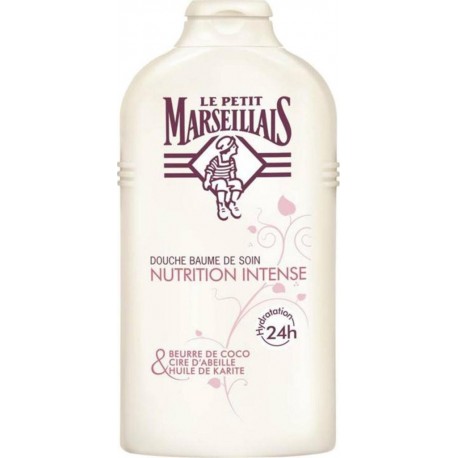 Le Petit Marseillais Douche Nutrition Intense Coco - Cire d’Abeilles - Huile De Karité 250ml (lot de 4)