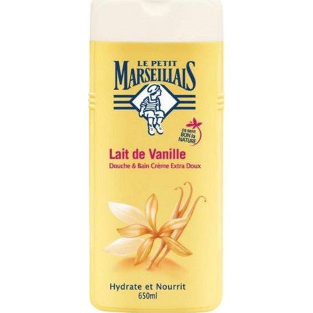 Le Petit Marseillais Douche & Bain Lait De Vanille 650ml (lot de 2)