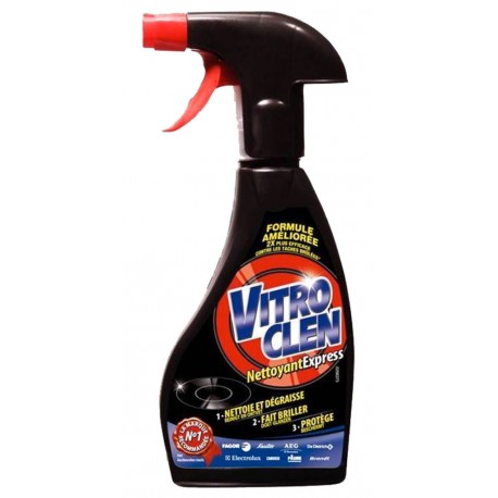 Vitroclen Pistolet Nettoyant Express 3 en 1 Vitrocéramique 250ml (lot de 4)