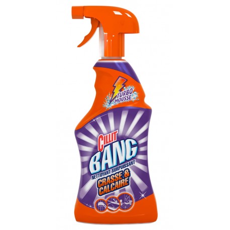 Cillit Bang Pistolet Nettoyant Surpuissant Crasse et Calcaire 750ml (lot de 4)