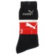 Puma Mi Chaussettes Noires Sport Logo Gris Taille 43 à 46 (lot de 6 paires)