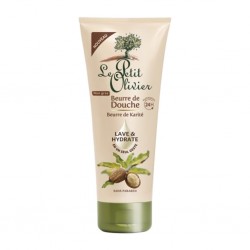 Le Petit Olivier Beurre de Douche Beurre de Karité Lave & Hydrate Sans Paraben 200g (lot de 4)