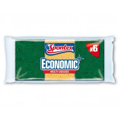 Spontex Economic Multi-Usages Par 6 (lot de 3 soit 18 éponges)