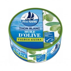 Petit Navire Thon Blanc à l’Huile d’Olive Vierge Extra 160g (lot de 5)