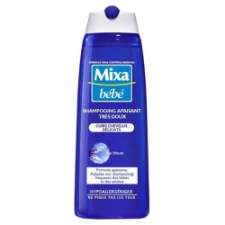 Mixa Bébé Shampooing Apaisant Très Doux Cuirs Chevelus Délicats au Bleuet 250ml (lot de 4)