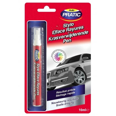 Auto Pratic Stylo Efface Rayures Résultat Précis Séchage Rapide 10ml (lot de 3 soit 3 stylos)