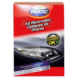 Auto Pratic Kit Rénovation Optiques de Phares Contrôle Technique Ok (lot de 2)