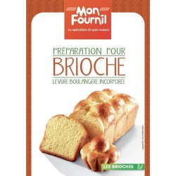 Mon Fournil Préparation pour Brioche Levure Boulangère Incorporée 1Kg (lot de 6)