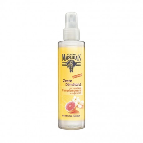 Le Petit Marseillais Zeste Démêlant Sans Rinçage aux Extraits de Pamplemousse & de Jasmin 200ml (lot de 4)